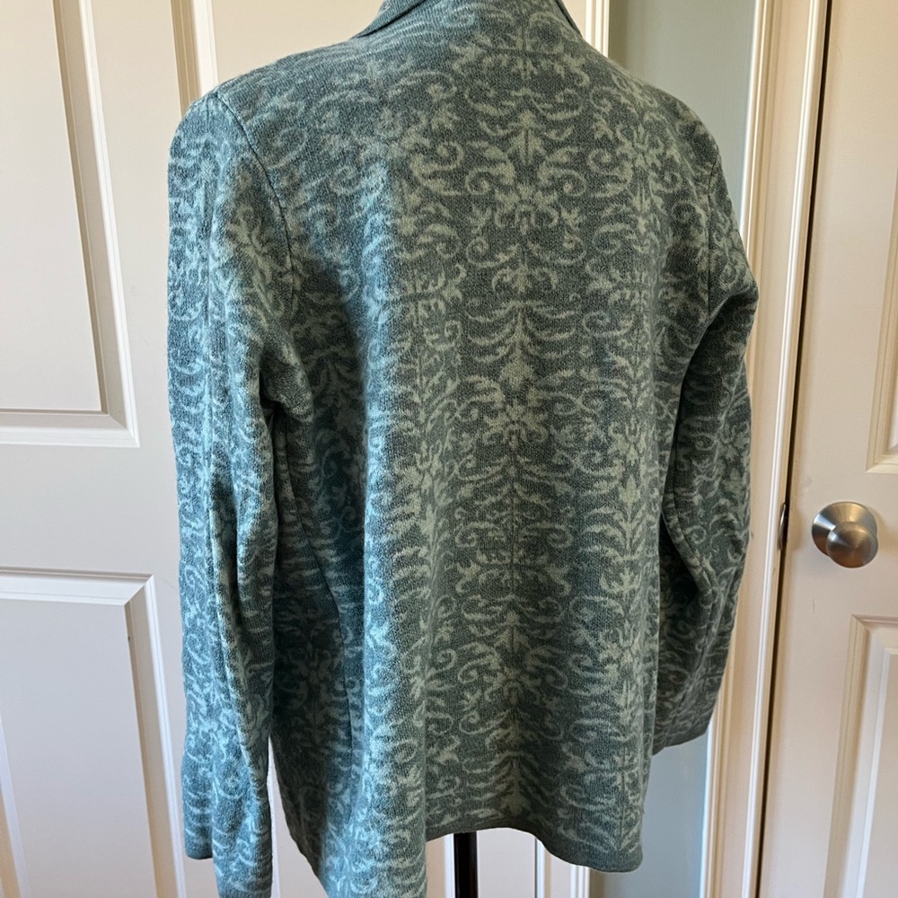 Beautiful Blue Patterned Pendleton Sweater Jacket - image 2
